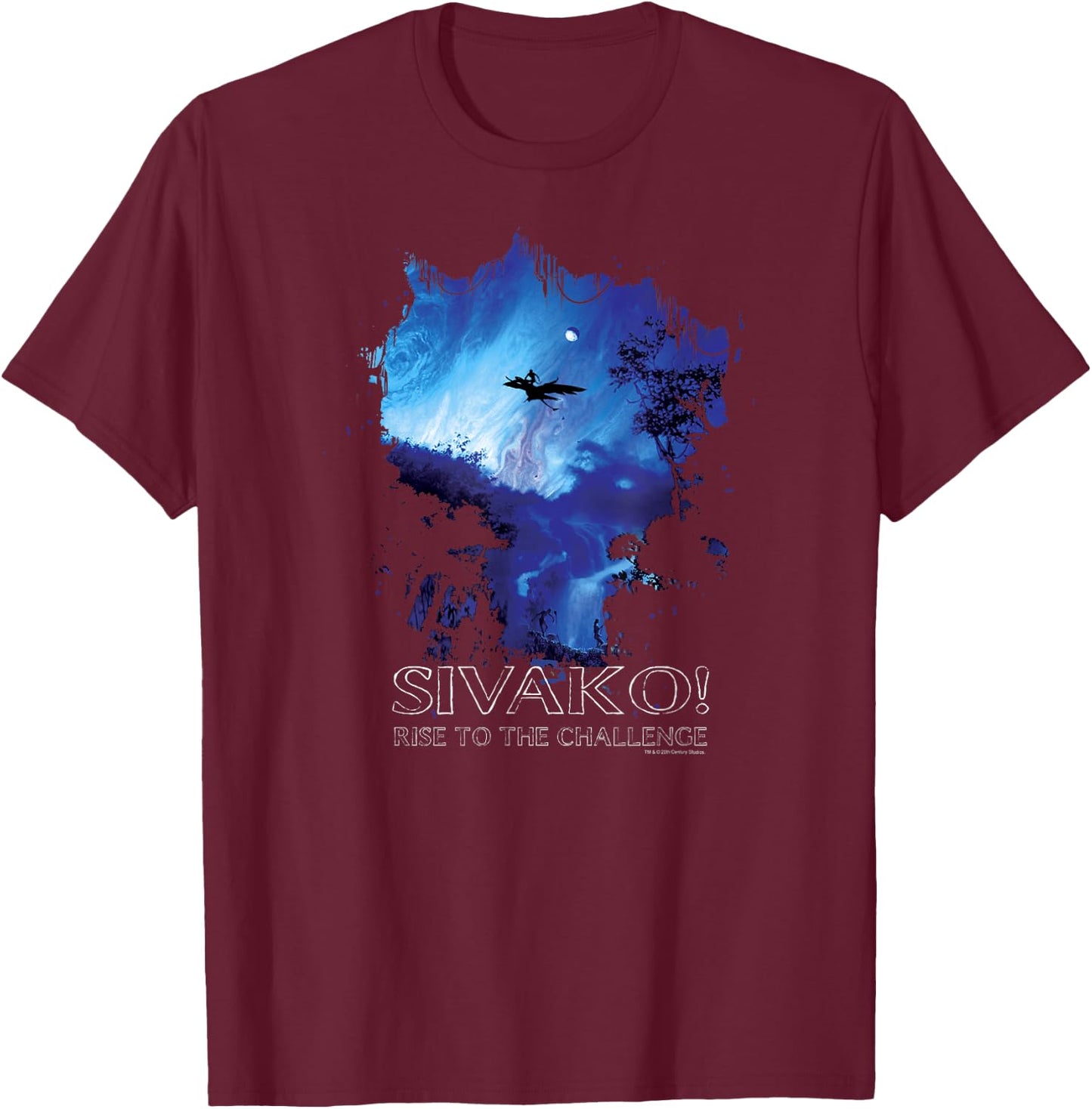 Avatar Sivako Rise To The Challenge Poster T-Shirt - T-Shirt | Maroon