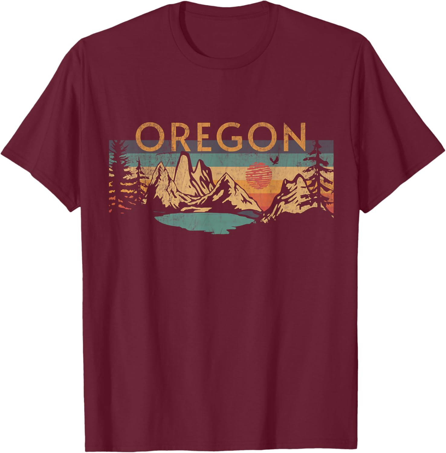 Oregon T-Shirt - T-Shirt | Maroon