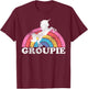 Funny Rainbow Unicorn Concert Rock N Roll Lover Groupie Gift T-Shirt - T-Shirt | Maroon