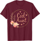 Auntie Funny Aunt Baby Announcement Mother's Day T-Shirt - T-Shirt | Maroon