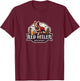 Red Heeler Brewery distressed Vintage Style Cattle Dog Women T-Shirt - T-Shirt | Maroon