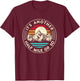 It's Another Half Mile Or So Retro Sunset Hiker T-Shirt - T-Shirt | Maroon