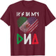 Its In My DNA USA Mexico T-Shirt - T-Shirt | Maroon