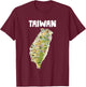 Taiwan Flag, Taiwanese Flag, Taiwan Girls T-Shirt - T-Shirt | Maroon