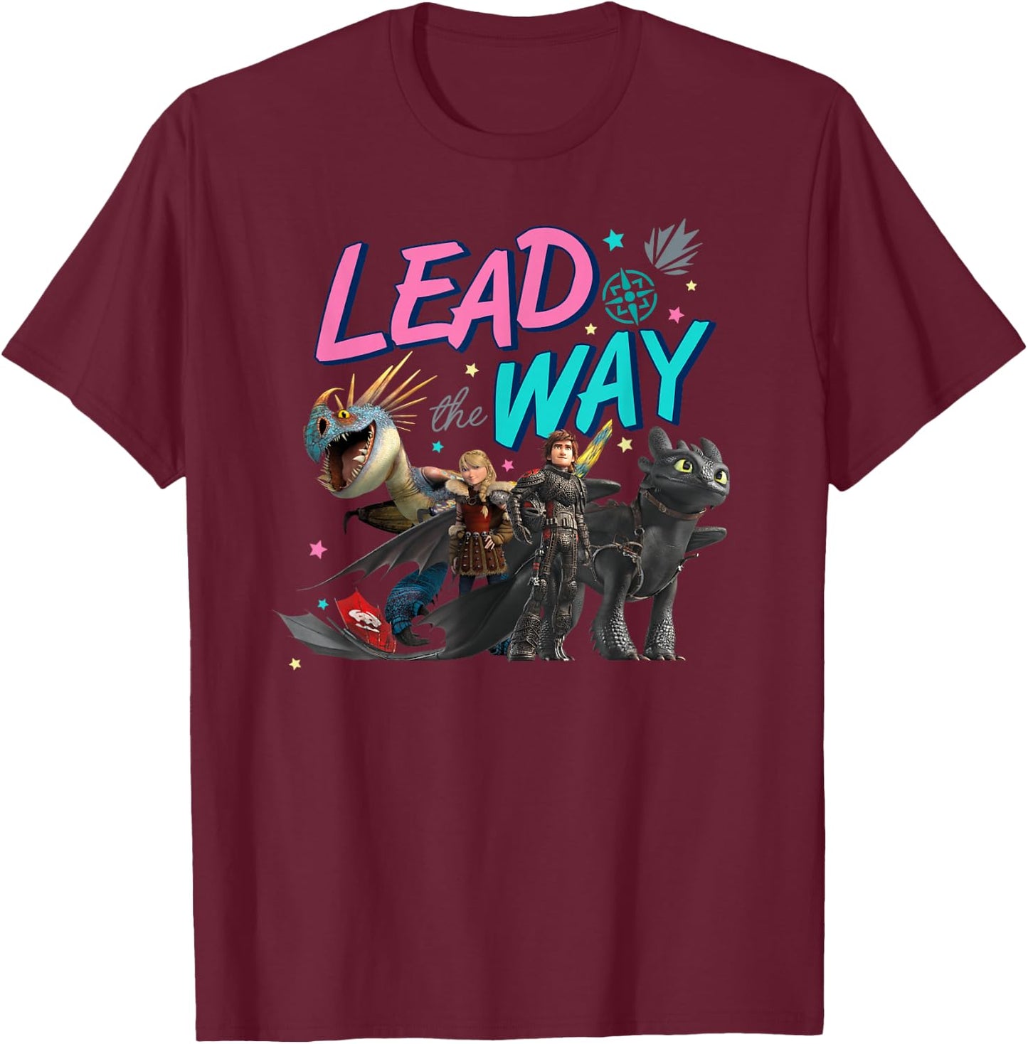 How to Train Your Dragon 3 Hidden World Lead the Way T-Shirt - T-Shirt | Maroon
