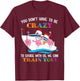 You Don't Have To Be Crazy To Cruise With Us Flamingo Summer Men Women T-Shirt - T-Shirt | Maroon