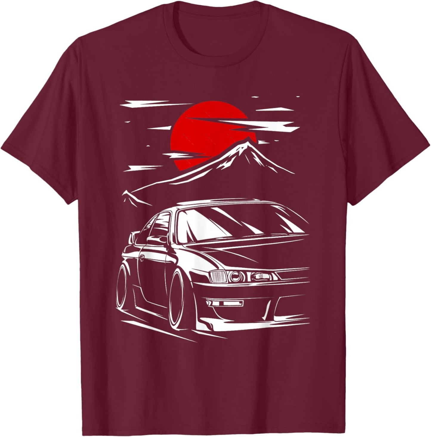 Silvia s14 lover sport car T-Shirt - T-Shirt | Maroon