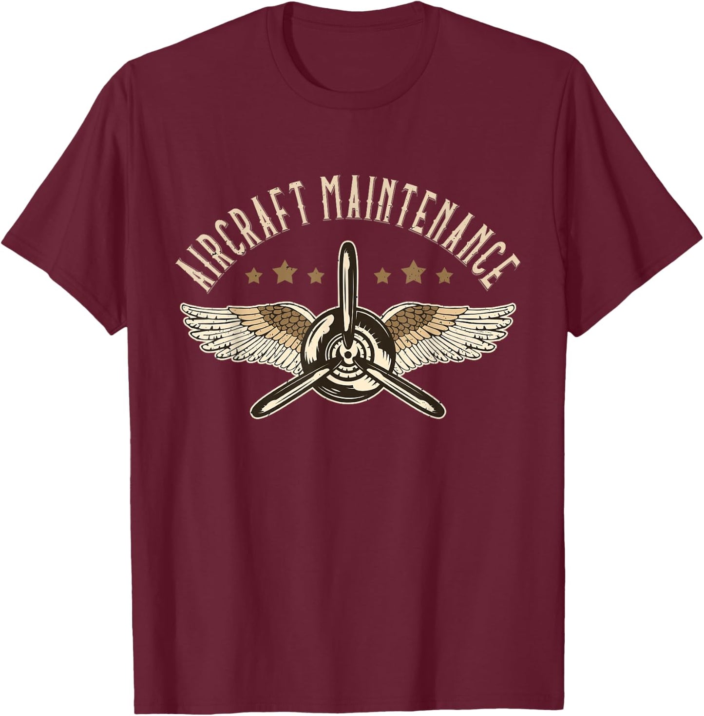 Aircraft Maintenance Airplane Mechanics Aircraft Mechanic T-Shirt - T-Shirt | Maroon