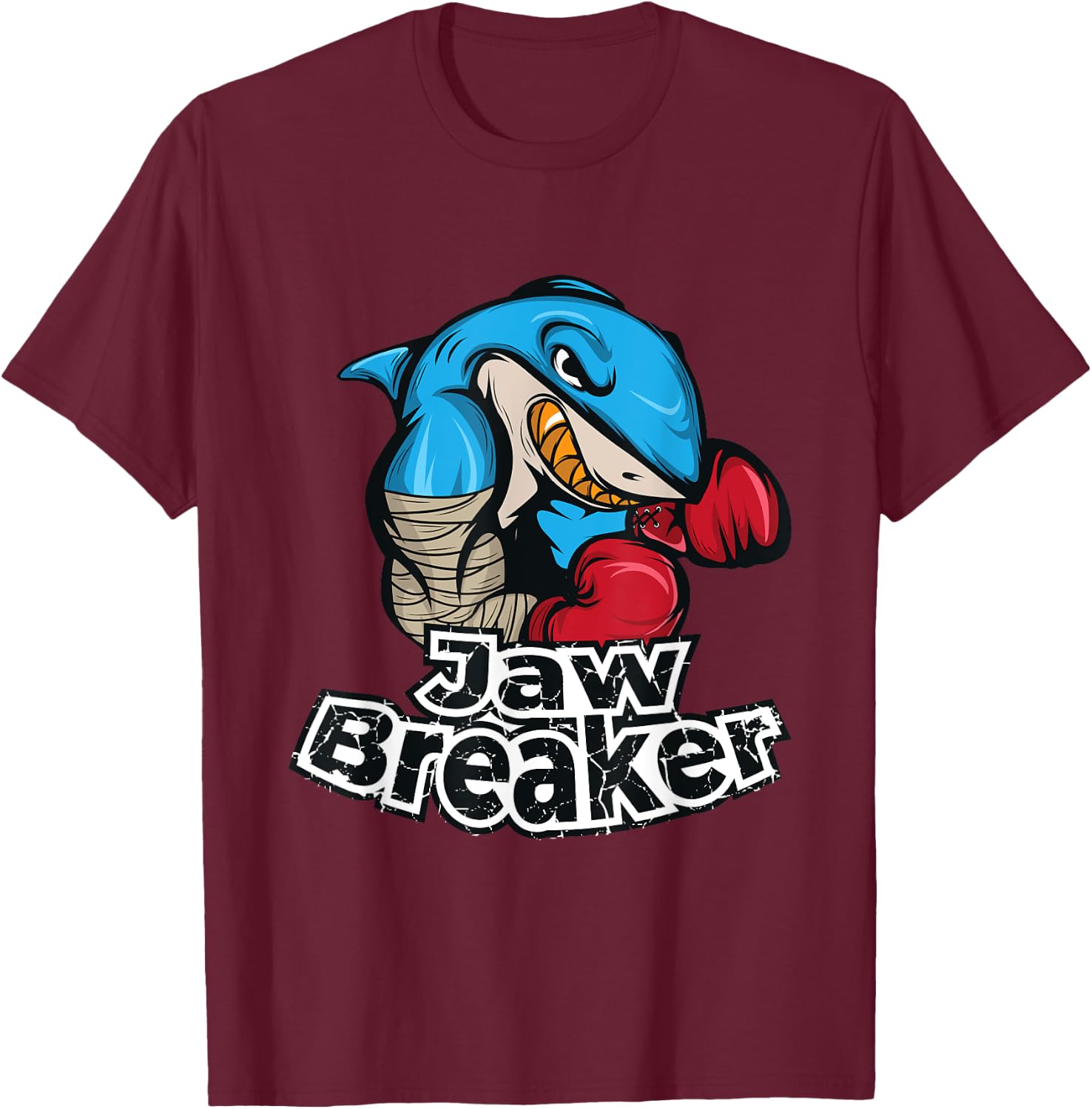 Shark Jaw Breaker Boxing, Cool Sport Shark Lover Gift T-Shirt - T-Shirt | Maroon