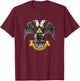 Scottish Rite Eagle 32nd Degree - Freemason Gifts T-Shirt - T-Shirt | Maroon