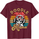 Dog Goldendoodle-Shirt Mom Doodle Mama Funny Vintage T-Shirt - T-Shirt | Maroon