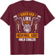 Funny Motorcycle Dad Design Men Grandpa Motorbike Rider T-Shirt - T-Shirt | Maroon