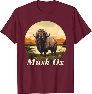 Musk Ox T-Shirt - T-Shirt | Maroon