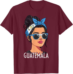 Guatemalan Girl Guatemala T-Shirt - T-Shirt | Maroon