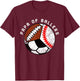 Papa Of Ballers Funny Baseball Soccer Football Papa T-Shirt - T-Shirt | Maroon