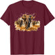 Fierce Majestic Powerful Charging Wildlife Elephant T-Shirt - T-Shirt | Maroon