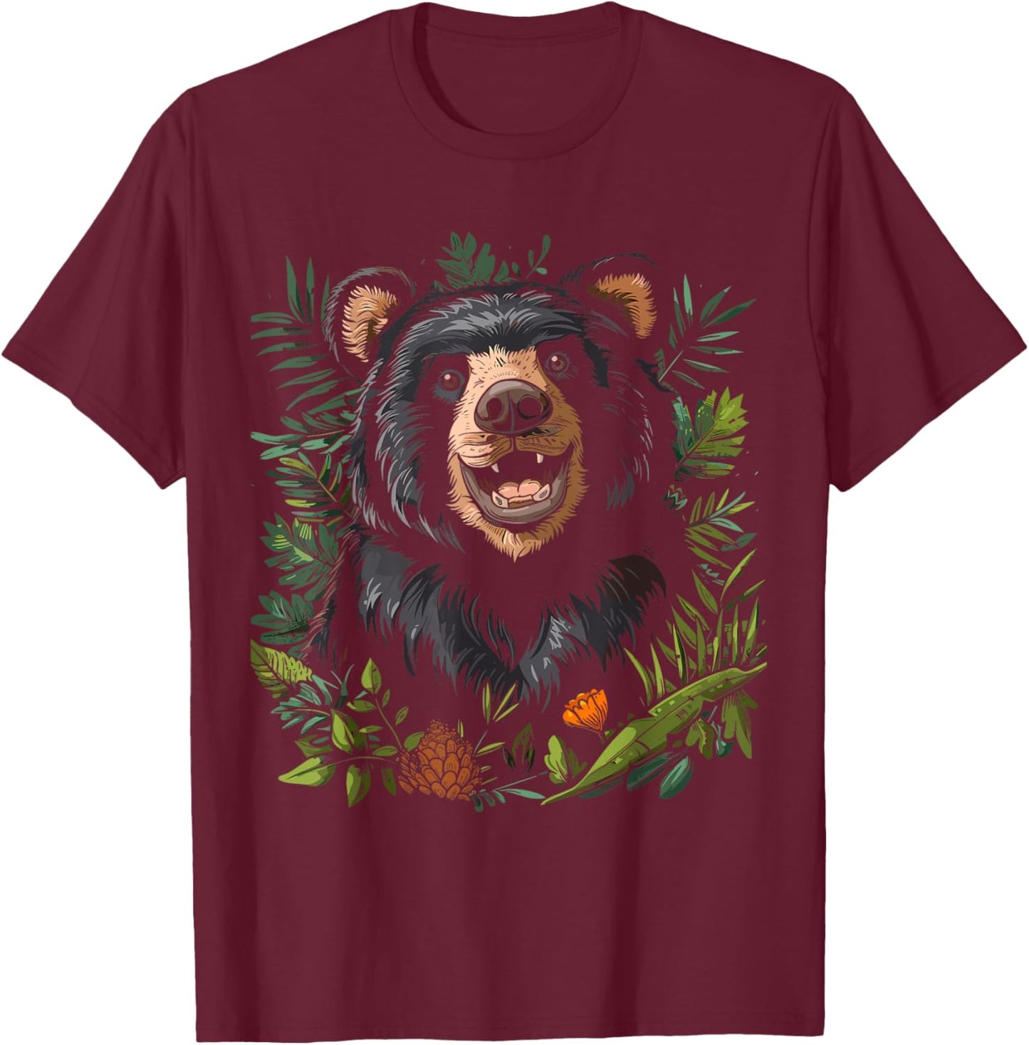 Andean Bear T-Shirt - T-Shirt | Maroon