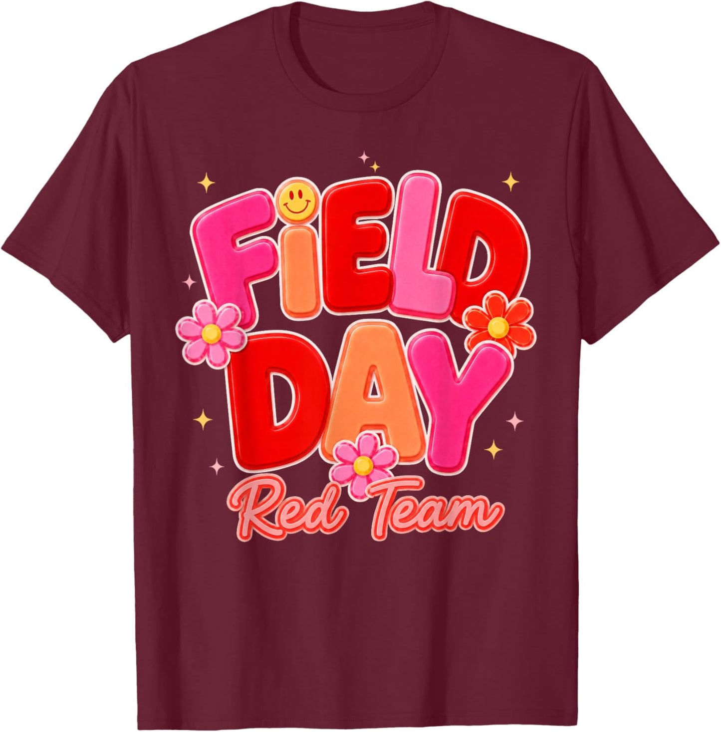 Field Day Red Team Let The Games Begin Fun Day Field Trip T-Shirt - T-Shirt | Maroon