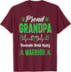 proud Grandpa Traumatic Brain Injury warrior awareness T-Shirt - T-Shirt | Maroon