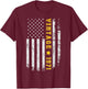 Vintage 1971 American Flag 50th Birthday Awesome Since 1971 T-Shirt - T-Shirt | Maroon
