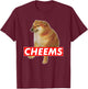 Cheems Ironic Doge Meme T-Shirt - T-Shirt | Maroon