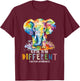 Autism Awareness Acceptance Elephant It's OK To Be Different T-Shirt - T-Shirt | Maroon
