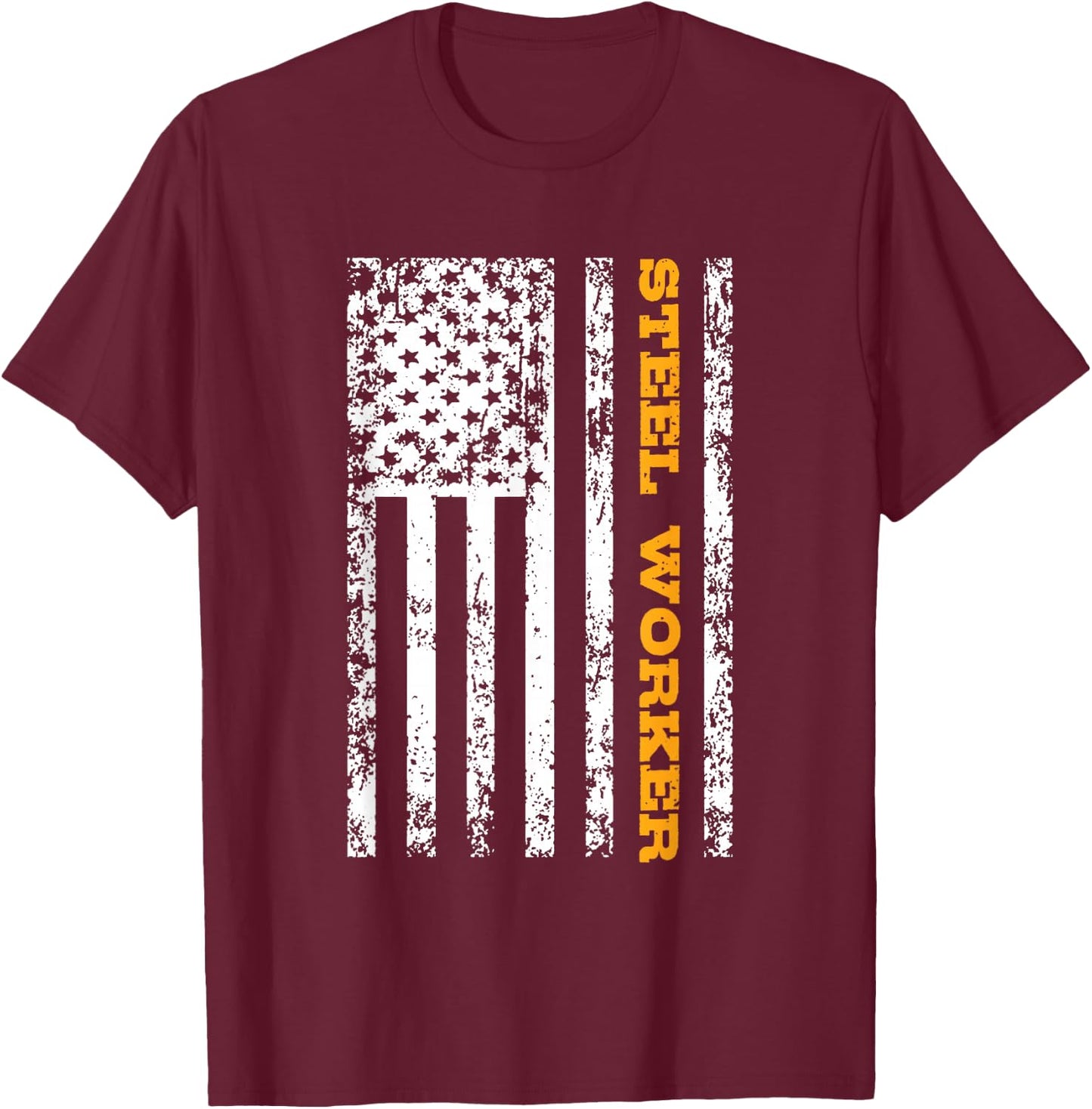 Steel Worker T-Shirt - T-Shirt | Maroon