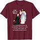 3 PM Hour of Mercy Saint Faustina and Merciful Jesus T-Shirt - T-Shirt | Maroon