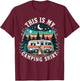 Funny Camper Hiking Nature Shirt This is My Camping Shirt T-Shirt - T-Shirt | Maroon