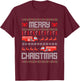 Christmas Firefighter Merry Christmas Fire Truck Costume T-Shirt - T-Shirt | Maroon