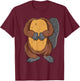 Funny Beaver Body Headless Halloween Easy Costume Outfit T-Shirt - T-Shirt | Maroon