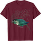 Screaming Turquoise Green Cheek Conure T-Shirt - T-Shirt | Maroon