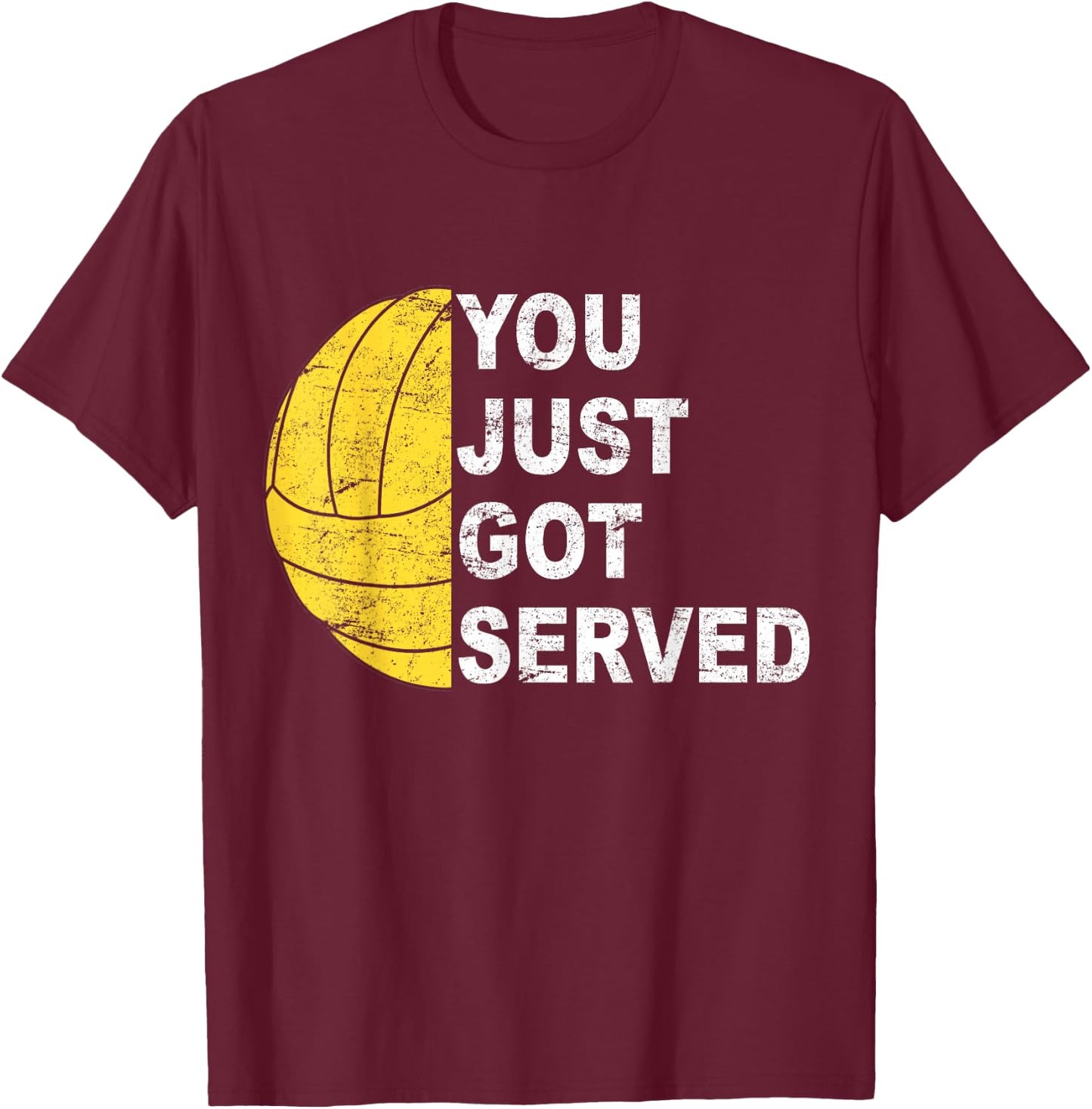 You just got served Volleyball player T-Shirt - T-Shirt | Maroon