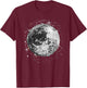Black and White Disco Ball Club Retro T-Shirt - T-Shirt | Maroon