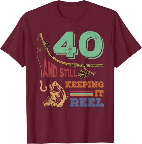 40th Birthday Fishing | Turning 40 | Fisherman Pun Gift