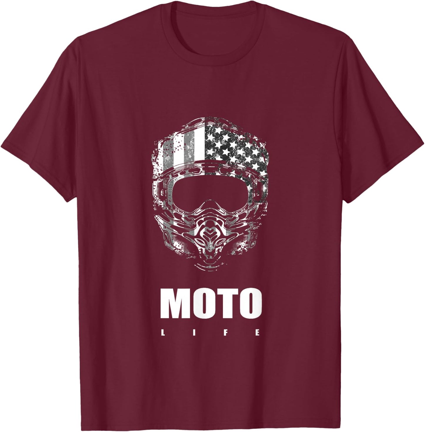 Dirt Bike Motocross Apparel - Motocross Dirt Bike T-Shirt - T-Shirt | Maroon
