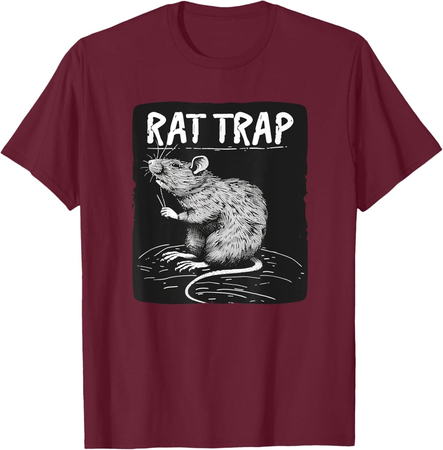 Awesome Rodent Trap Costume for Rat Trap Saying Lovers T-Shirt - T-Shirt | Maroon