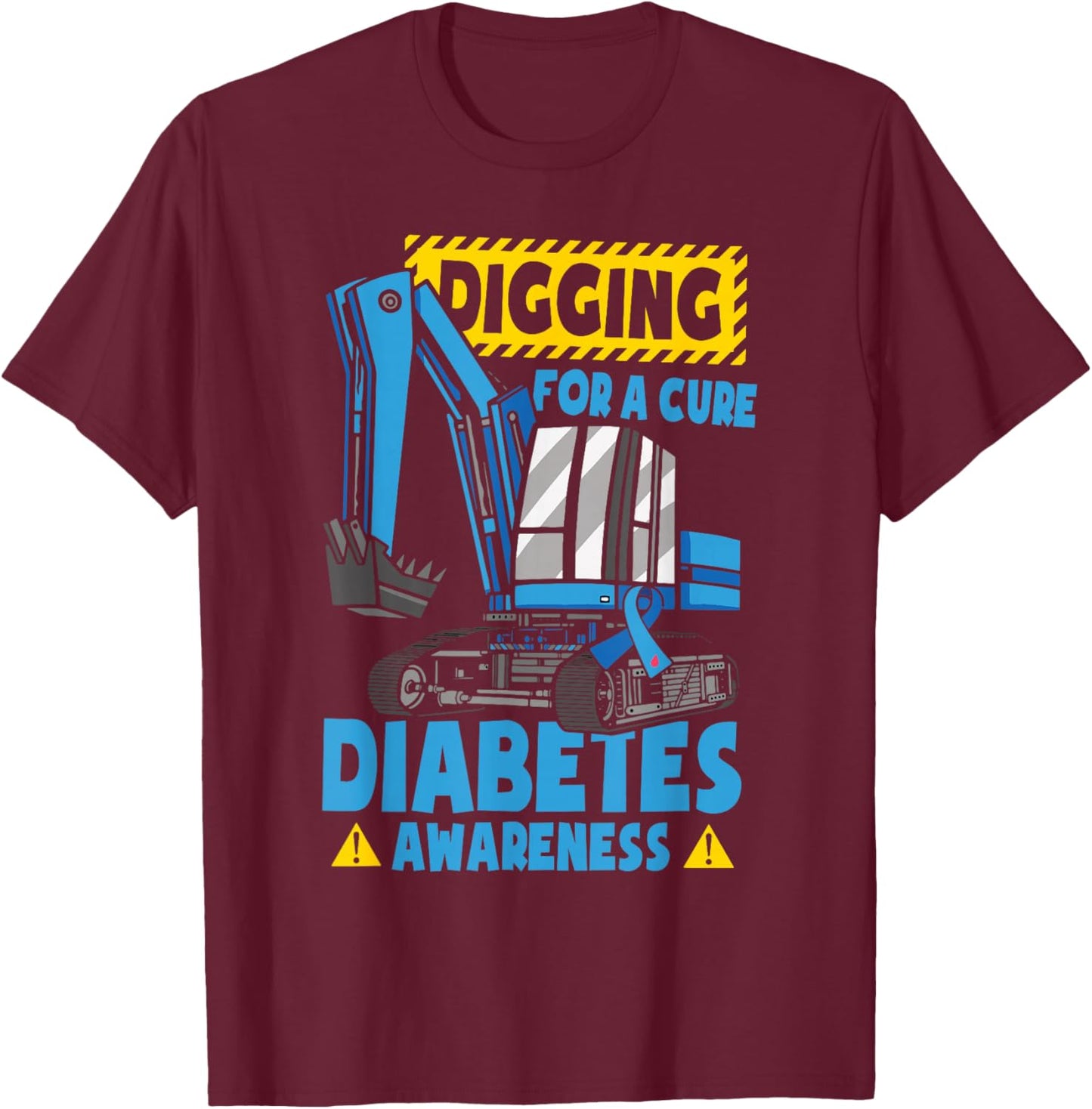 T1d Toddler Diabetes Awareness Diabetic T-Shirt - T-Shirt | Maroon