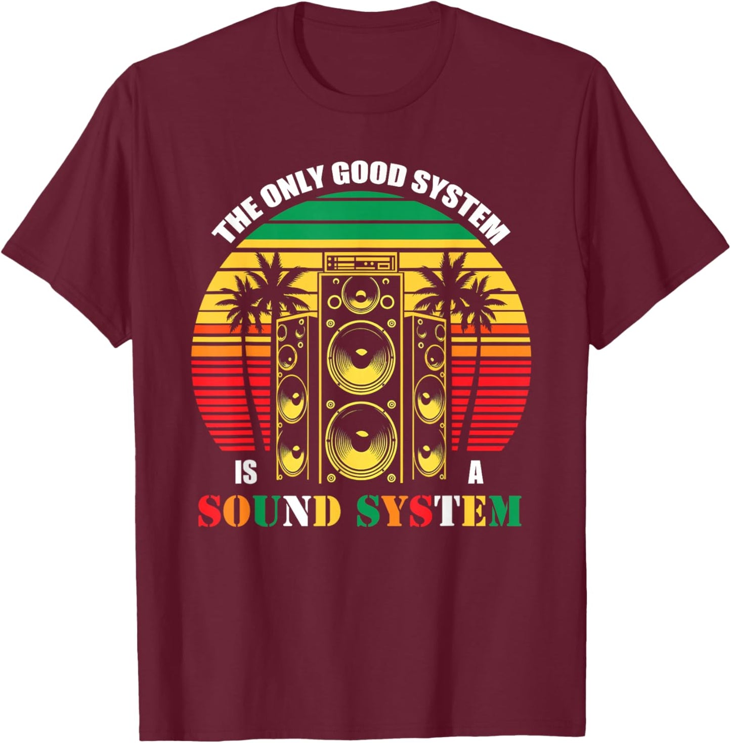 KOALACID psychedelic teez Dub Reggae , , Schwarz, S T-Shirt - T-Shirt | Maroon