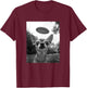 Chihuahua Selfie With Alien UFO T-Shirt - T-Shirt | Maroon