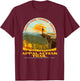 McAfee Knob Overlook Appalachian Trail WPA Style Graphic T-Shirt - T-Shirt | Maroon