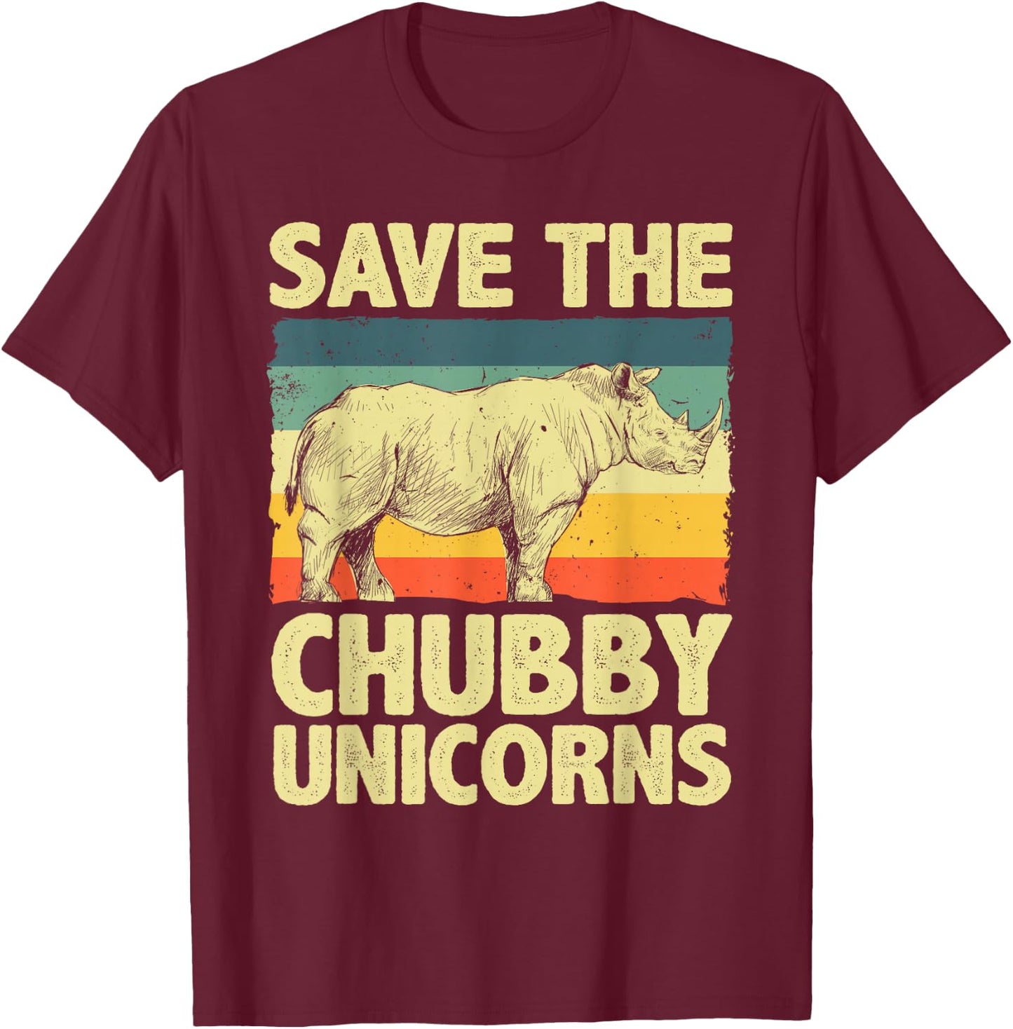 Funny Rhino Design Women Rhino Rhinoceros Lovers T-Shirt - T-Shirt | Maroon