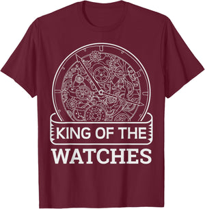 King of the watches Quote for a Watchmaker T-Shirt - T-Shirt | Maroon