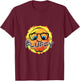 Mr Fluffy head T-Shirt - T-Shirt | Maroon