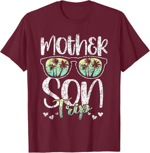 Mother Son Trip Mom Sons Mother's Day Matching Mother Son T-Shirt - T-Shirt | Maroon