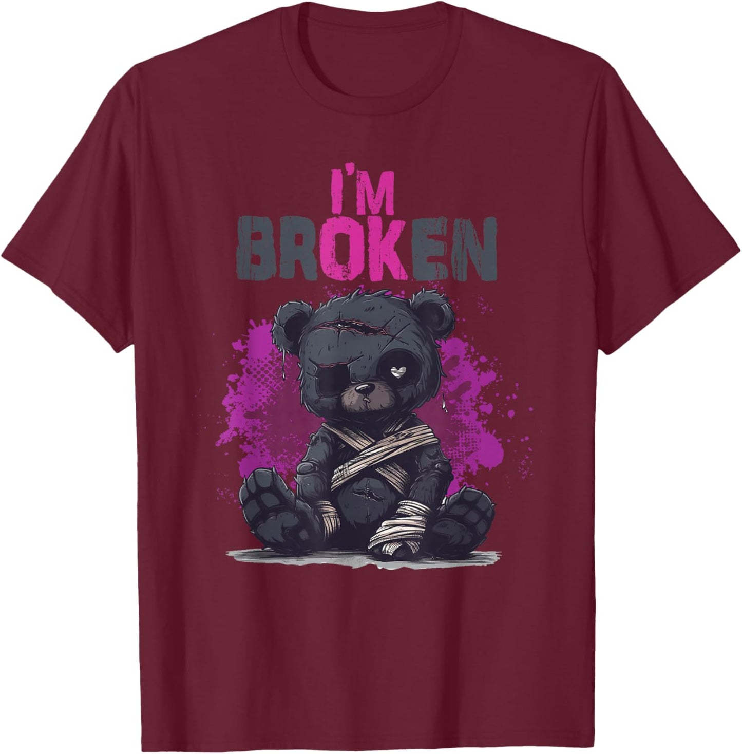 Im Broken T Shirt - Im Broken T-Shirt - T-Shirt | Maroon