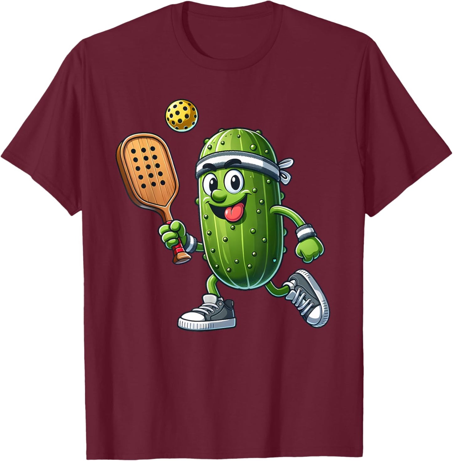 Funny Pickleball Player Paddleball Lover T-Shirt - T-Shirt | Maroon