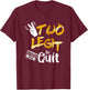2nd Birthday Hip Hop Theme Two Legit To Quit Outfit T-Shirt - T-Shirt | Maroon