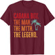 Cabana Boy Beach Bartender Cabana Boy T-Shirt - T-Shirt | Maroon