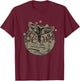 Vintage Tribal Whales Tail T-Shirt - T-Shirt | Maroon